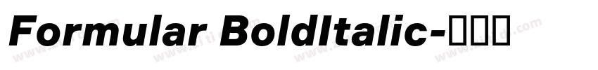 Formular BoldItalic字体转换 Formular BoldItalic字体转换